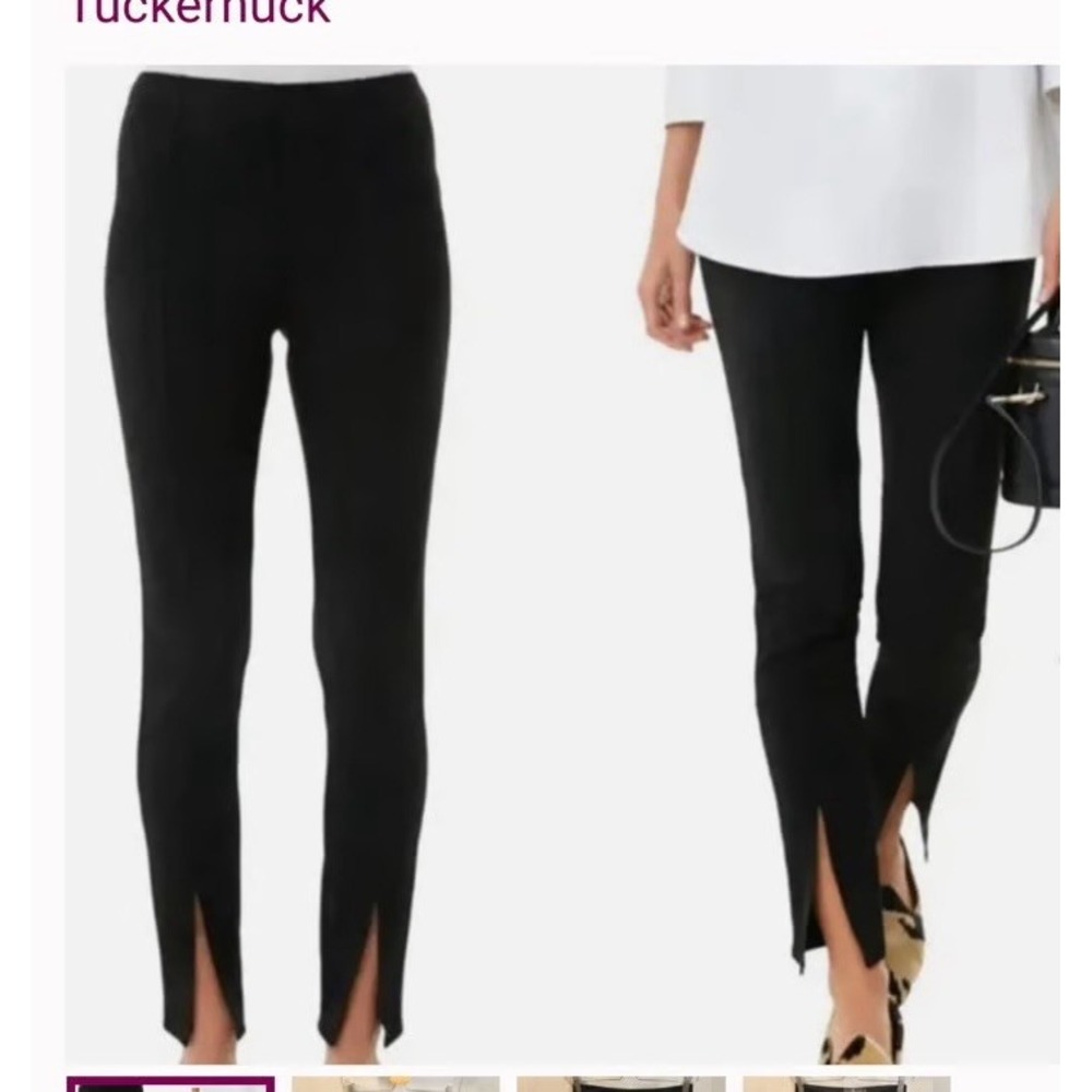 Tuckernuck Black Ankle-Slit Leggings